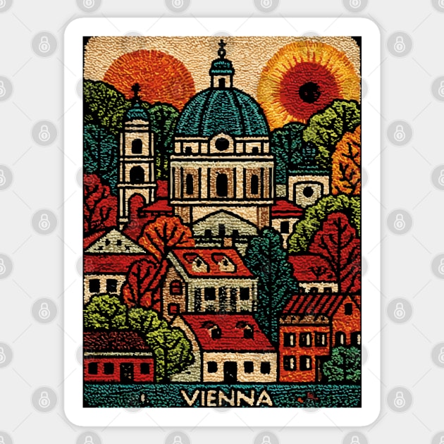 Vienna Austria Art Print - Imperial City Architecture Sticker by TuncGK